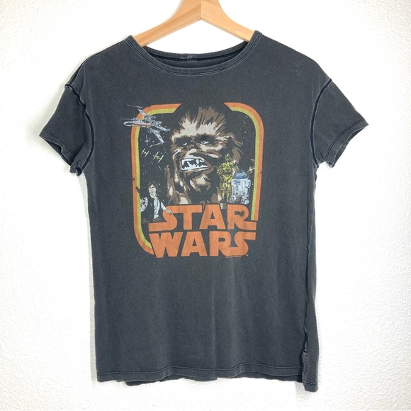 Junk Food Star Wars Black Wash Tee Shirt XL Junior Cotton - Picture 1 of 16